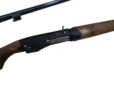 Полуавтоматическое ружье  МР-155 улучшенный дизайн, спуск Никель, орех, L-710 к. 12/76/70